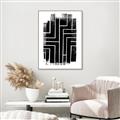 Picture of Simple Maze I _GroupedProduct_Rectangle_Portrait_Canvas_Framed_