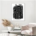 Picture of Simple Maze I _GroupedProduct_Rectangle_Portrait_Canvas_Framed_