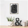 Picture of Simple Maze IV _GroupedProduct_Rectangle_Portrait_Canvas_Framed_