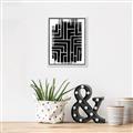 Picture of Simple Maze IV _GroupedProduct_Rectangle_Portrait_Canvas_Framed_
