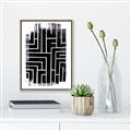 Picture of Simple Maze IV _GroupedProduct_Rectangle_Portrait_Canvas_Framed_