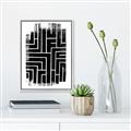 Picture of Simple Maze IV _GroupedProduct_Rectangle_Portrait_Canvas_Framed_