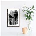 Picture of Simple Maze IV _GroupedProduct_Rectangle_Portrait_Canvas_Framed_