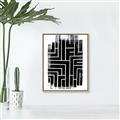 Picture of Simple Maze IV _GroupedProduct_Rectangle_Portrait_Canvas_Framed_