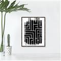 Picture of Simple Maze IV _GroupedProduct_Rectangle_Portrait_Canvas_Framed_