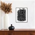 Picture of Simple Maze IV _GroupedProduct_Rectangle_Portrait_Canvas_Framed_