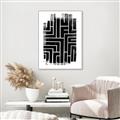 Picture of Simple Maze IV _GroupedProduct_Rectangle_Portrait_Canvas_Framed_