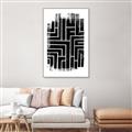 Picture of Simple Maze IV _GroupedProduct_Rectangle_Portrait_Canvas_Framed_