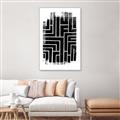 Picture of Simple Maze IV _GroupedProduct_Rectangle_Portrait_Canvas_Framed_