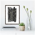 Picture of Black With Gold Fine Lines _GroupedProduct_Rectangle_Portrait_Canvas_Framed_