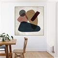 Picture of Black Stones I _GroupedProduct_Square_Canvas_Framed_