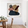 Picture of Black Stones I _GroupedProduct_Square_Canvas_Framed_
