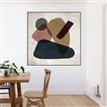 Picture of Black Stones I _GroupedProduct_Square_Canvas_Framed_