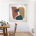 Picture of Bnlack Stones III _GroupedProduct_Square_Canvas_Framed_