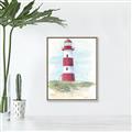 Picture of Red Lighthouse _GroupedProduct_Rectangle_Portrait_Canvas_Framed_