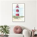 Picture of Red Lighthouse _GroupedProduct_Rectangle_Portrait_Canvas_Framed_