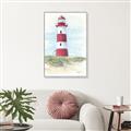 Picture of Red Lighthouse _GroupedProduct_Rectangle_Portrait_Canvas_Framed_