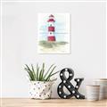 Picture of Red Lighthouse _GroupedProduct_Rectangle_Portrait_Unframed_Print_Only_