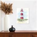 Picture of Red Lighthouse _GroupedProduct_Rectangle_Portrait_Unframed_Print_Only_