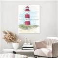 Picture of Red Lighthouse _GroupedProduct_Rectangle_Portrait_Unframed_Print_Only_