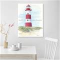 Picture of Red Lighthouse _GroupedProduct_Rectangle_Portrait_Unframed_Print_Only_