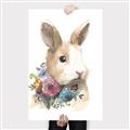 Picture of Sweet Floral Bunny I _GroupedProduct_Rectangle_Portrait_Canvas_