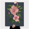Picture of Pink Tropical Flower _GroupedProduct_Rectangle_Portrait_Canvas_