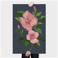 Picture of Pink Tropical Flower _GroupedProduct_Rectangle_Portrait_Canvas_