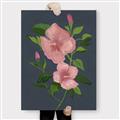 Picture of Pink Tropical Flower _GroupedProduct_Rectangle_Portrait_Canvas_