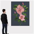 Picture of Pink Tropical Flower _GroupedProduct_Rectangle_Portrait_Canvas_