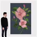 Picture of Pink Tropical Flower _GroupedProduct_Rectangle_Portrait_Canvas_