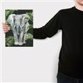 Picture of Elephant In The Forest _GroupedProduct_Rectangle_Portrait_Canvas_