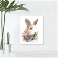 Picture of Sweet Floral Bunny I _GroupedProduct_Rectangle_Portrait_Canvas_