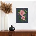 Picture of Pink Tropical Flower _GroupedProduct_Rectangle_Portrait_Canvas_