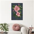 Picture of Pink Tropical Flower _GroupedProduct_Rectangle_Portrait_Canvas_