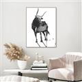 Picture of Black Cariboo _GroupedProduct_Rectangle_Portrait_Canvas_Framed_
