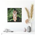 Picture of Tiger in the Jungle _GroupedProduct_Square_Canvas_Framed_