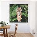 Picture of Tiger in the Jungle _GroupedProduct_Square_Canvas_Framed_