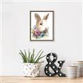 Picture of Sweet Floral Bunny I _GroupedProduct_Rectangle_Portrait_Canvas_Framed_
