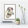Picture of Sweet Floral Bunny _GroupedProduct_Rectangle_Portrait_Canvas_Framed_