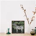 Picture of Zebra In The Jungle _GroupedProduct_Square_Canvas_Framed_