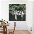 Picture of Zebra In The Jungle _GroupedProduct_Square_Canvas_Framed_