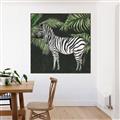 Picture of Zebra In The Jungle _GroupedProduct_Square_Canvas_Framed_