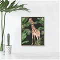Picture of Giraffe In The Jungle _GroupedProduct_Rectangle_Portrait_Canvas_Framed_