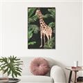 Picture of Giraffe In The Jungle _GroupedProduct_Rectangle_Portrait_Canvas_Framed_
