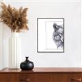 Picture of Half Face _GroupedProduct_Rectangle_Portrait_Canvas_Framed_