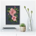Picture of Pink Tropical Flower _GroupedProduct_Rectangle_Portrait_Canvas_Framed_