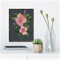 Picture of Pink Tropical Flower _GroupedProduct_Rectangle_Portrait_Canvas_Framed_