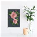 Picture of Pink Tropical Flower _GroupedProduct_Rectangle_Portrait_Canvas_Framed_