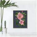 Picture of Pink Tropical Flower _GroupedProduct_Rectangle_Portrait_Canvas_Framed_